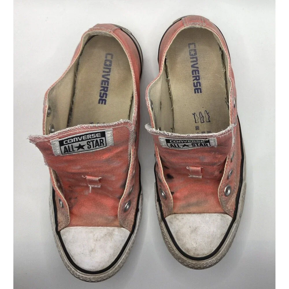 Converse Chuck Taylor Pink Canvas Low Shoes Beaters 142378F Men 5 Women 7